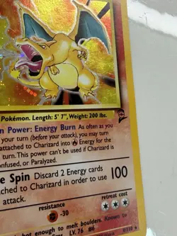 Pokemon TCG Charizard Base Set 2 Holo Unlimited Rare Card 4/130 MP Condition - Image 4