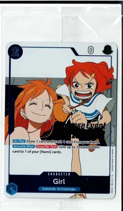 Pre-Release Winner Card Girl P-096 OP14 / EB04 SEALED One Piece - Image 2