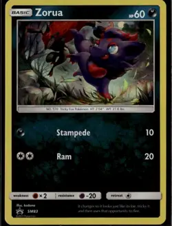 Zorua Promo SM Promos SM83 Darkness Holofoil Pokemon Card - Image 1