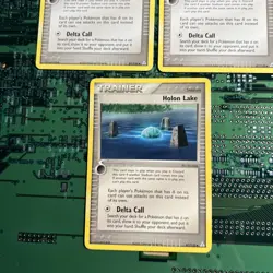 Holon Lake 87/110 EX Holon Phantoms Pokemon Card Trainer Stadium Moderate Play 3 - Image 3