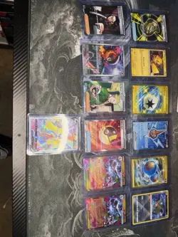 MIXED POKEMON CARD LOT OF 13 FULL ARTS, EX’s, IRS, GOLD RARES, PROMOS DIFF SETS - Image 1
