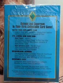 OverPower DC Fleer 1996 Batman Superman Factory Sealed Starter Deck 69 Cards - Image 2