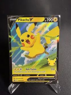 Pikachu V Promo SWSH: Sword & Shield Promo Cards SWSH198 NM - Image 1