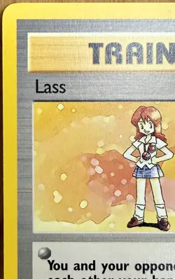 Lass 75/102 Base Set Unlimited Rare Trainer Card 1999 Vintage Pokemon TCG - Image 2
