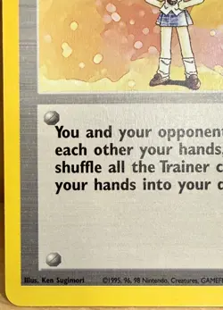 Lass 75/102 Base Set Unlimited Rare Trainer Card 1999 Vintage Pokemon TCG - Image 3