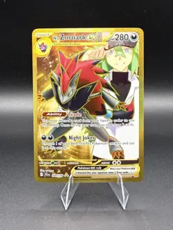 Pokemon TCG Journey Together NS Zoroark EX Gold Rare Card 189/159 - Image 1