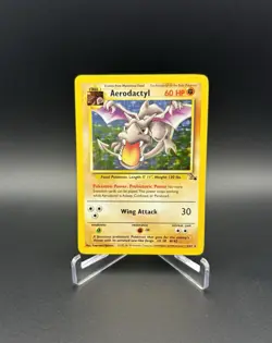 1999 Pokemon Card Fossil Aerodactyl #1/62 Rare Holo WOTC - Image 1