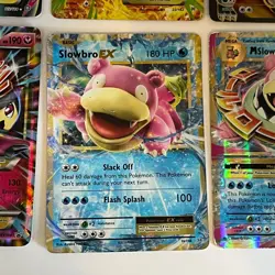 Lot of 12 Ultra Rare Holofoil Pokemon Cards EX, Mega EX, & Break - Image 3