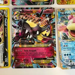 Lot of 12 Ultra Rare Holofoil Pokemon Cards EX, Mega EX, & Break - Image 4