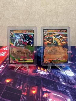 Mega Charizard X ex + Mega Charizard Y Ex 2 Card Promo Set | NM+! - Image 1