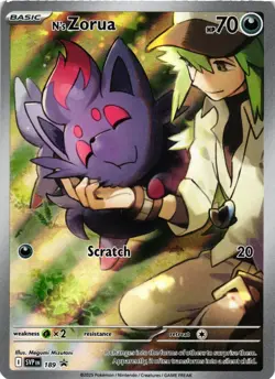 Pokemon TCG SV: Scarlet & Violet Promo Cards 189 N's Zorua NM - Image 1