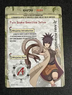 Naruto Kayou English Series 2 Card - Anko Mitarashi - NRSA02-SSR-012L3 - Image 2