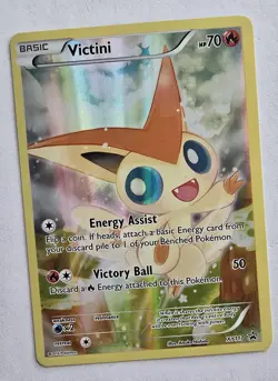 Pokemon Victini XY117 Holo Black Star Promo Card Full Art NM - Image 1
