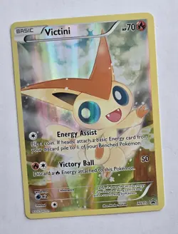 Pokemon Victini XY117 Holo Black Star Promo Card Full Art NM - Image 3