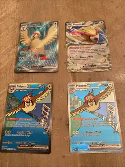 Pokemon Scarlet And Violet Obsidian Flames 4 Card Lot Of Pidgeot ex.. 📈🔥 - Image 1
