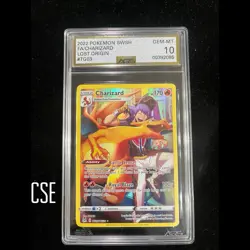Pokemon Charizard Lost Origin Full Art TG03 AGS 10 Graded Card 2022 - Image 1