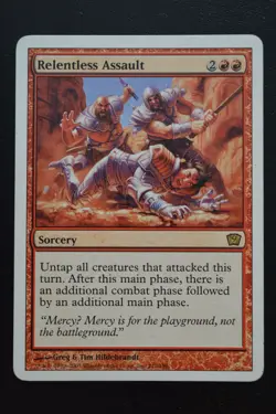 Magic The Gathering MTG RELENTLESS ASSAULT Ninth Edition LP Lightly Played - Image 1