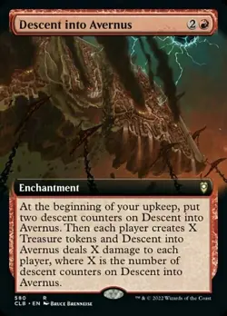 MTG DESCENT INTO AVERNUS EXTENDED ART Battle for Baldur's Gate NM - Image 1
