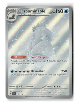 Crabominable 149/142 Illustration Rare Stellar Crown Pokemon Near Mint - Image 1