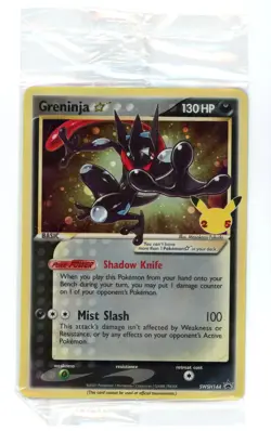 GRENINJA GOLD STAR 2021 Pokemon Celebrations Black Star Promo #SWSH144 SEALED - Image 1