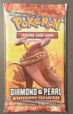 Pokemon Diamond And Pearl Sealed Booster 10 Cards American Mysterious Treasures - Image 1