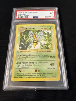 1999 Pokemon Game Beedrill 1st edition #17 PSA 7 NM - Image 3