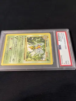 1999 Pokemon Game Beedrill 1st edition #17 PSA 7 NM - Image 4