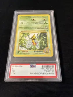 1999 Pokemon Game Beedrill 1st edition #17 PSA 7 NM - Image 5