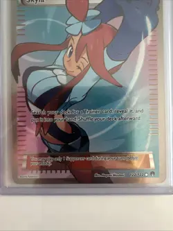 Pokemon Skyla Breakpoint Trainer Card 122/122 Holo Full Art Ultra Rare - Image 3