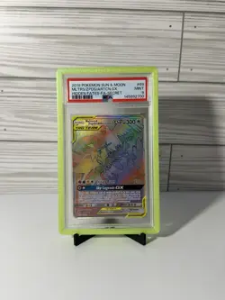 Pokemon Moltres Zapdos Articuno GX Rainbow 2019 Hidden Fates 69/68 PSA 9 - Image 1
