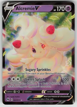 ALCREMIE V 022/073 HOLO RARE V CHAMPION'S PATH POKEMON NM/M - Image 1