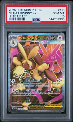 (PSA 10) Pokemon: Phantasmal Flames – Mega Lopunny ex #115 [Full Art] - Image 1
