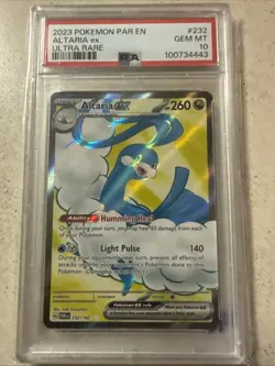 2023 Pokemon Par EN-Paradox Rift Altaria EX Ultra Rare #232 PSA 10 - Image 1