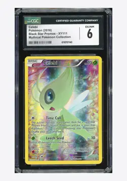 Pokemon CGC 6 Celebi Promo 2016 XY111 Mythical Pokemon Collection English - Image 1