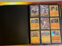 B17 POKEMON BINDER COLLECTION LOT HOLO RARE REV V VMAX BASE SET LOTS OF OLD - Image 1