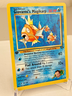 Giovanni's Magikarp 73/132 Gym Challenge Pokemon Card 1st Edition - Near Mint - Image 2