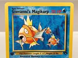Giovanni's Magikarp 73/132 Gym Challenge Pokemon Card 1st Edition - Near Mint - Image 3