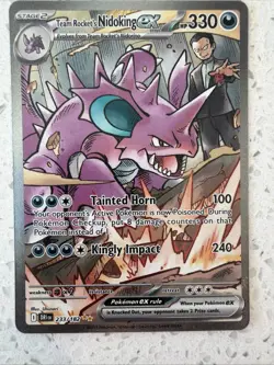Pokemon TCG Team Rockets Nidoking EX 233/182 Destined Rivals Near Mint - Image 1