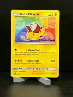 Pokemon Ash's Pikachu - SM108 - Promo - SM Black Star Promo SM Promos - Image 1