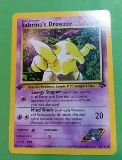 Sabrina's Drowzee 95/132 Gym Challenge Regular, 1st Edition, Pokemon, HP - Image 1