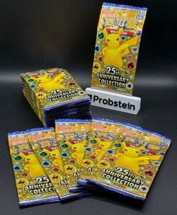 Lot of (25) Pokemon 25th Anniversary Collection Chinese Booster Pack S8aF - Image 1