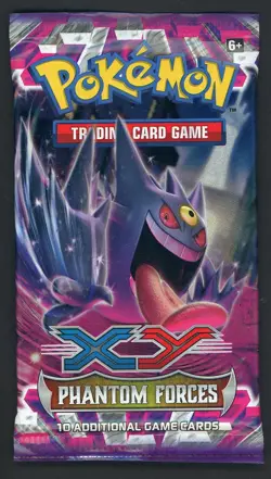 2014 Pokemon XY Phantom Forces Booster Pack Mega Gengar Art - Image 1