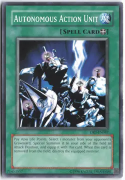 Yugioh - Autonomous Action Unit DR1-EN087 Unlimited - Dark Revelation Volume 1 - Image 1