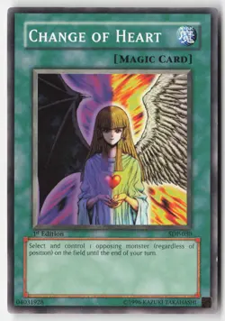 Yugioh - Change of Heart SDP-030 1st Edition - Starter Deck: Pegasus - Image 1