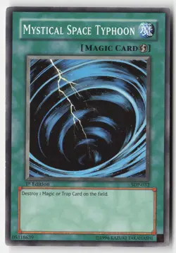 Yugioh - Mystical Space Typhoon SDP-032 1st Edition - Starter Deck: Pegasus - Image 1