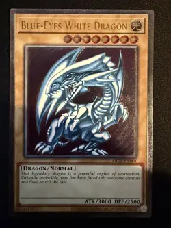 Yugioh Blue Eyes White Dragon OP28-EN001 Ultimate Rare EURO - Image 1