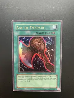 Yugioh Axe Of Despair MRL-002 Ultra Rare Unlimited Edition HP - Image 1