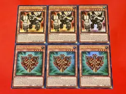 3x Shield Of The Millennium Dynasty + 3x Golem That Guards Treasures | YuGiOh! - Image 1