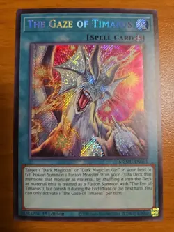 The Gaze of Timaeus MZMU-EN013 SECRET RARE 1st EDITION Yugioh - Image 3