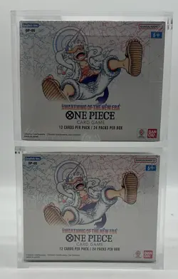 Lot (2) One Piece EN OP-05 Awakening of the New Era Booster Box Sealed w/Acrylic - Image 1